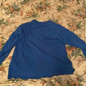 Plain blue long sleeve shirt no tags but only wore twice